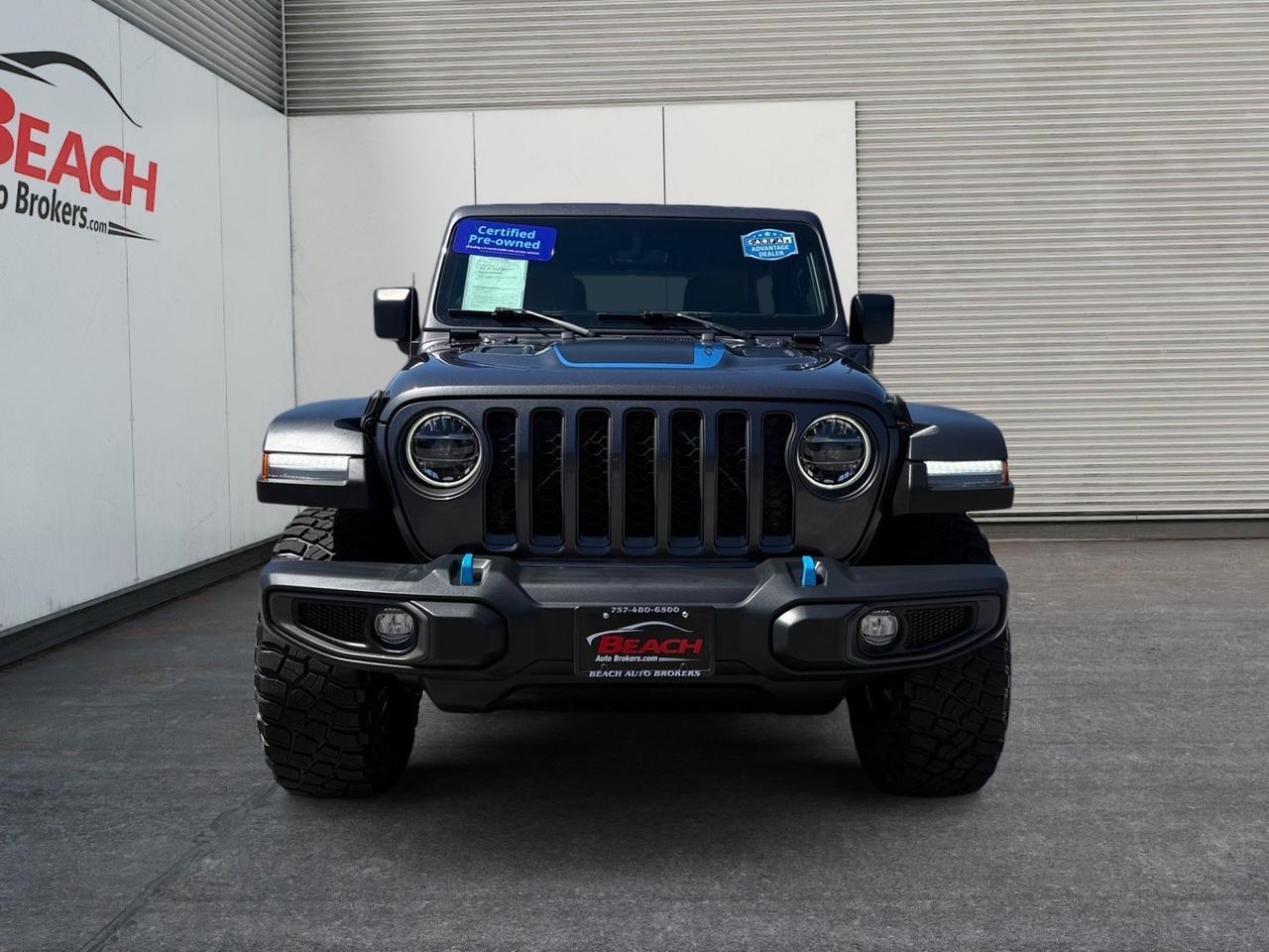 2021 Jeep Wrangler 4xe Unlimited Rubicon, HEATED SEATS, APPLE CARPLAY/ANDROID AUTO, UNIVERSAL GARAGE DOOR OPENER, RUNNING BOARDS, BACKUP CAMERA, POWER/HEATED MIRRORS, REMOTE START, CLEAN CARFAX, THIS JEEP IS READY FOR IT'S NEXT ADVENTURE! Norfolk VA