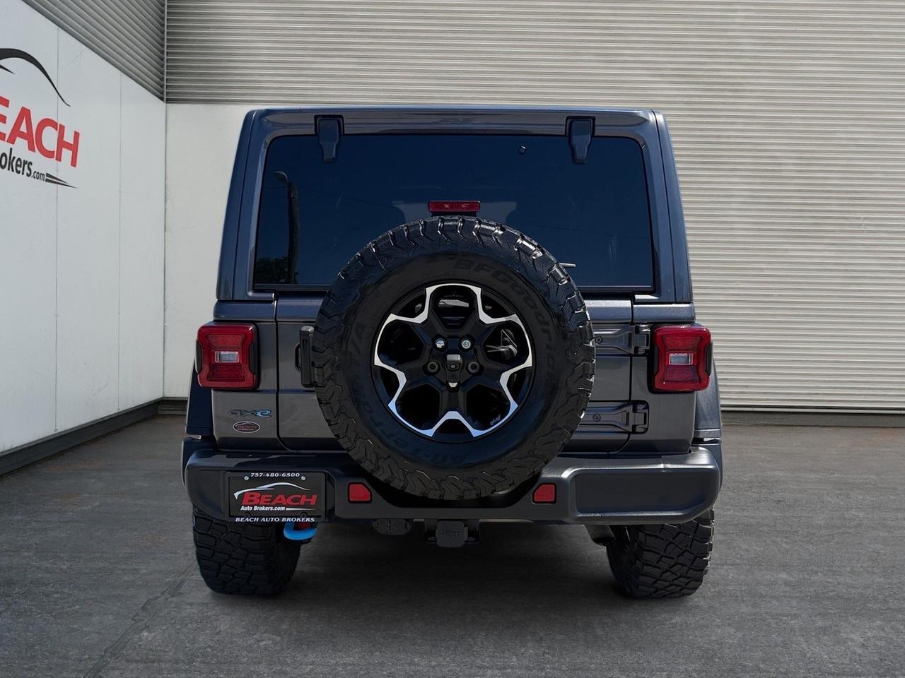 2021 Jeep Wrangler 4xe Unlimited Rubicon, HEATED SEATS, APPLE CARPLAY/ANDROID AUTO, UNIVERSAL GARAGE DOOR OPENER, RUNNING BOARDS, BACKUP CAMERA, POWER/HEATED MIRRORS, REMOTE START, CLEAN CARFAX, THIS JEEP IS READY FOR IT'S NEXT ADVENTURE! Norfolk VA