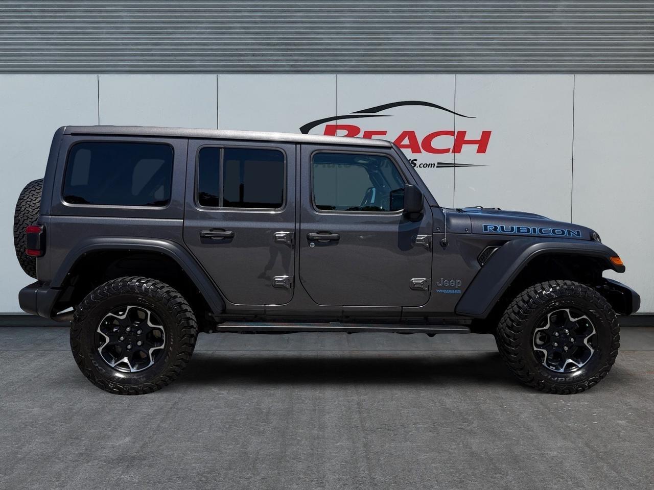 2021 Jeep Wrangler 4xe Unlimited Rubicon, HEATED SEATS, APPLE CARPLAY/ANDROID AUTO, UNIVERSAL GARAGE DOOR OPENER, RUNNING BOARDS, BACKUP CAMERA, POWER/HEATED MIRRORS, REMOTE START, CLEAN CARFAX, THIS JEEP IS READY FOR IT'S NEXT ADVENTURE! Norfolk VA