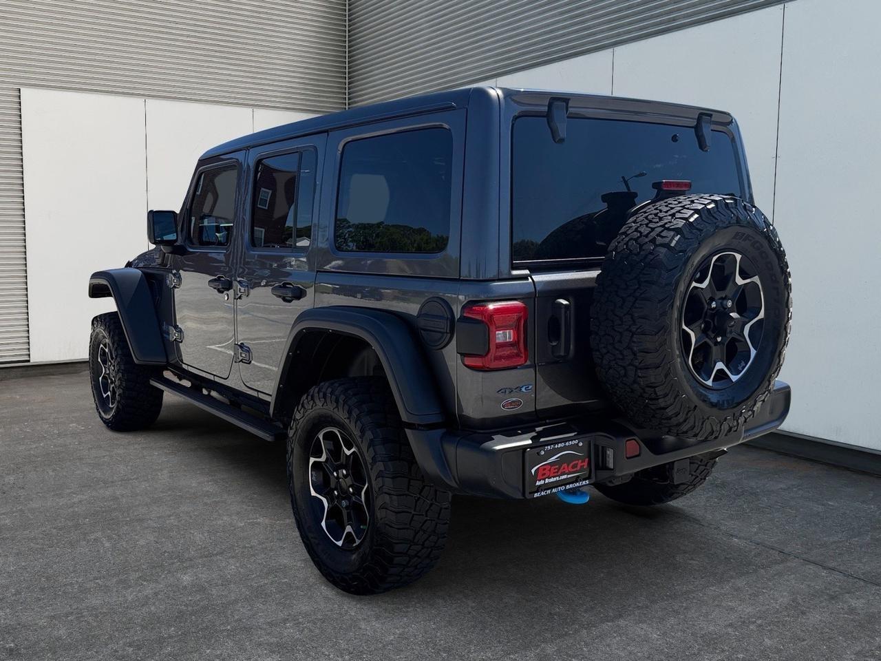 2021 Jeep Wrangler 4xe Unlimited Rubicon, HEATED SEATS, APPLE CARPLAY/ANDROID AUTO, UNIVERSAL GARAGE DOOR OPENER, RUNNING BOARDS, BACKUP CAMERA, POWER/HEATED MIRRORS, REMOTE START, CLEAN CARFAX, THIS JEEP IS READY FOR IT'S NEXT ADVENTURE! Norfolk VA