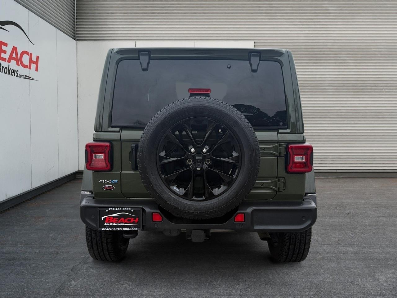 2021 Jeep Wrangler 4xe Unlimited Sahara, APPLE CARPLAY/ANDROID AUTO, ALPINE SPEAKERS, BACKUP CAMERA, POWER AND HEATED MIRRORS, HEATED SEATS, ONLY 1 OWNER, CLEAN CARFAX, COME AND TEST DRIVE TODAY! Norfolk VA