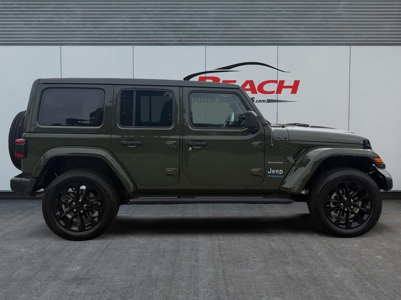 2021 Jeep Wrangler 4xe Unlimited Sahara, APPLE CARPLAY/ANDROID AUTO, ALPINE SPEAKERS, BACKUP CAMERA, POWER AND HEATED MIRRORS, HEATED SEATS, ONLY 1 OWNER, CLEAN CARFAX, COME AND TEST DRIVE TODAY! Norfolk VA