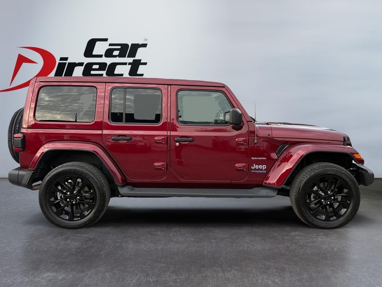 2021 Jeep Wrangler 4xe Unlimited Sahara SKY ONE-TOUCH POWER TOP, FORWARD COLLISION ALERT, RUNNING BOARDS, REMOTE START, BACKUP CAMERA WITH PARKING SENSORS, SKY ONE TOUCH POWER TOP, APPLE CARPLAY/ANDROID AUTO, HEATED SEATS, ONLY 1 OWNER, CLEAN CARFAX, GET JEEPIN' ON TH Virginia Beach VA