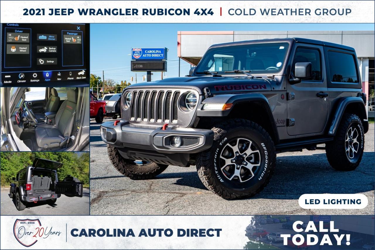 2021 Jeep Wrangler Rubicon 4X4 / Two Door / Cold Weather Group / LED Lighting
