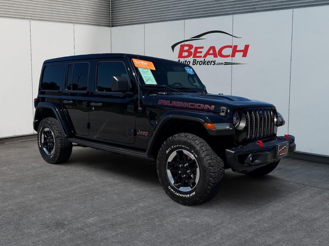 2021 Jeep Wrangler UNLIMITED RUBICON, 4X4, LIFTED, HEATED SEATS, NAVIGATION, WIFI, ONSTAR, TOW PACKAGE, REMOTE START, KEYLESS ENTRY & START, POWER SLIDING SOFT TOP, THIS JEEP IS LOADED WITH FEATURES, START YOUR NEXT ADVENTURE TODAY!!!! Norfolk VA