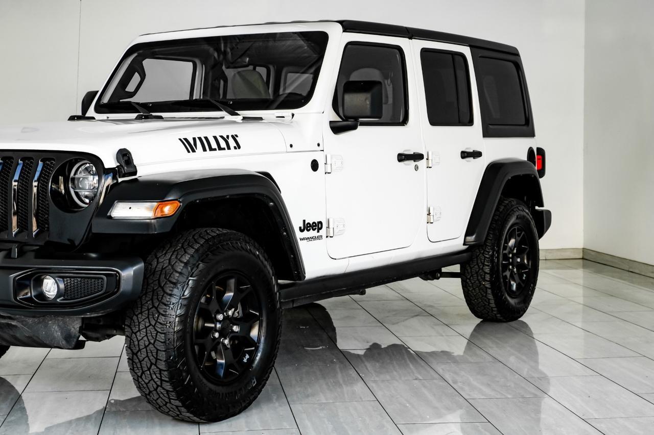 2021 Jeep Wrangler UNLIMITED WILLYS 4WD AUTOMAIC HARD TOP NAVIGATION LEATHER HEATED SEATS REAR CAMERA Carrollton TX