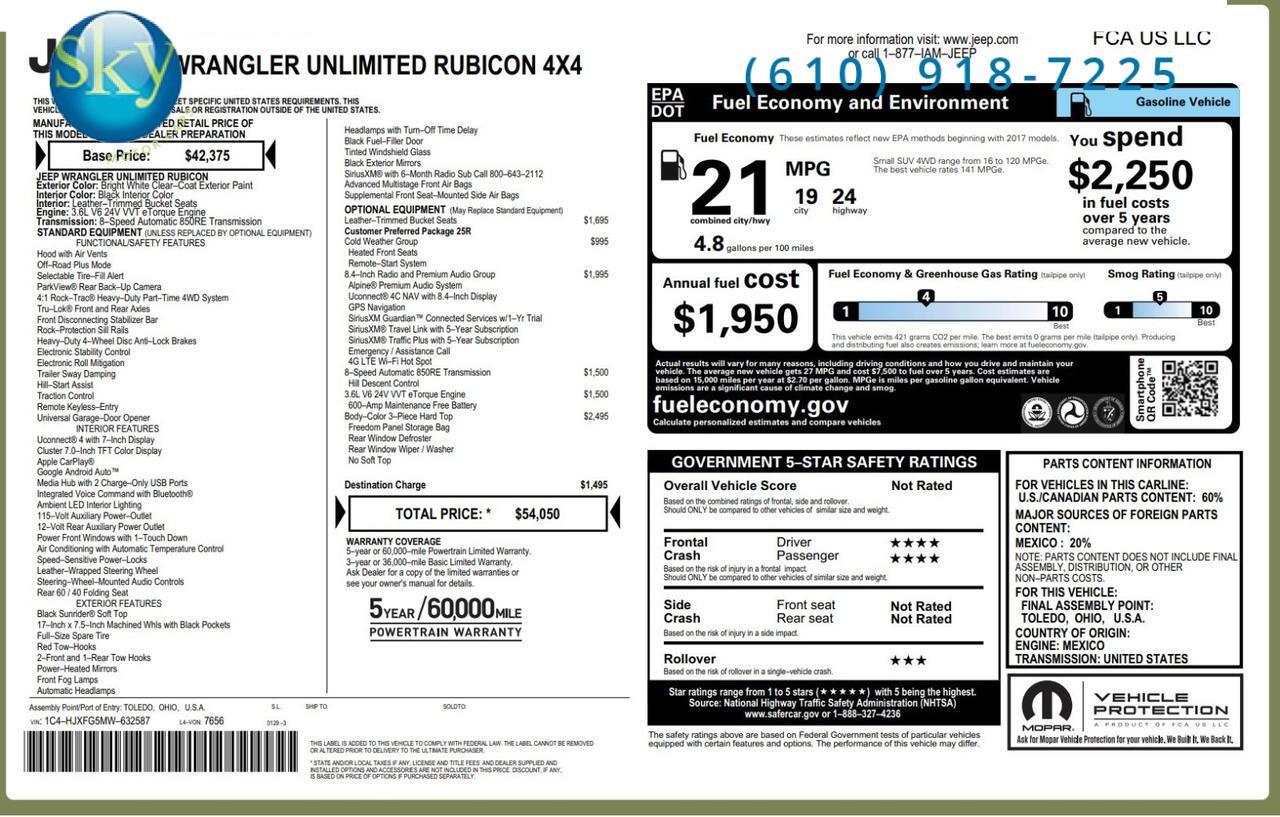 2021 Jeep Wrangler Unlimited 4WD Rubicon