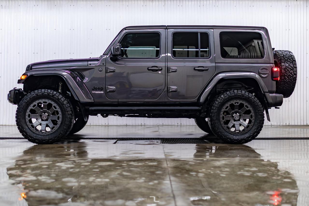 2021 Jeep Wrangler Unlimited 4x4 High Altitude EcoDiesel Leather Nav BCam 4" Lift Red Deer AB