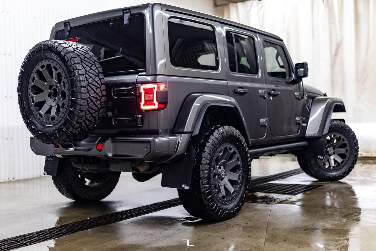 2021 Jeep Wrangler Unlimited 4x4 High Altitude EcoDiesel Leather Nav BCam 4" Lift Red Deer AB