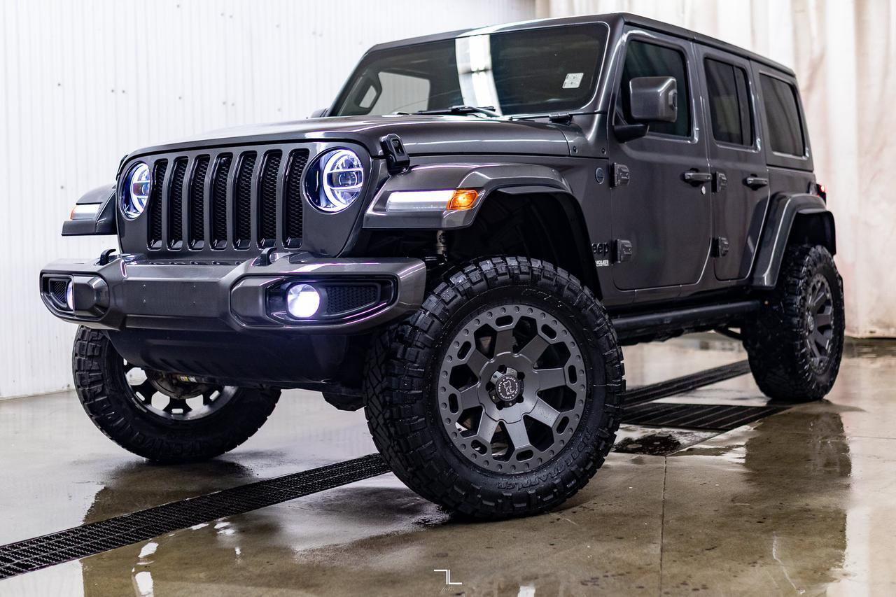 2021 Jeep Wrangler Unlimited 4x4 High Altitude EcoDiesel Leather Nav BCam 4" Lift Red Deer AB