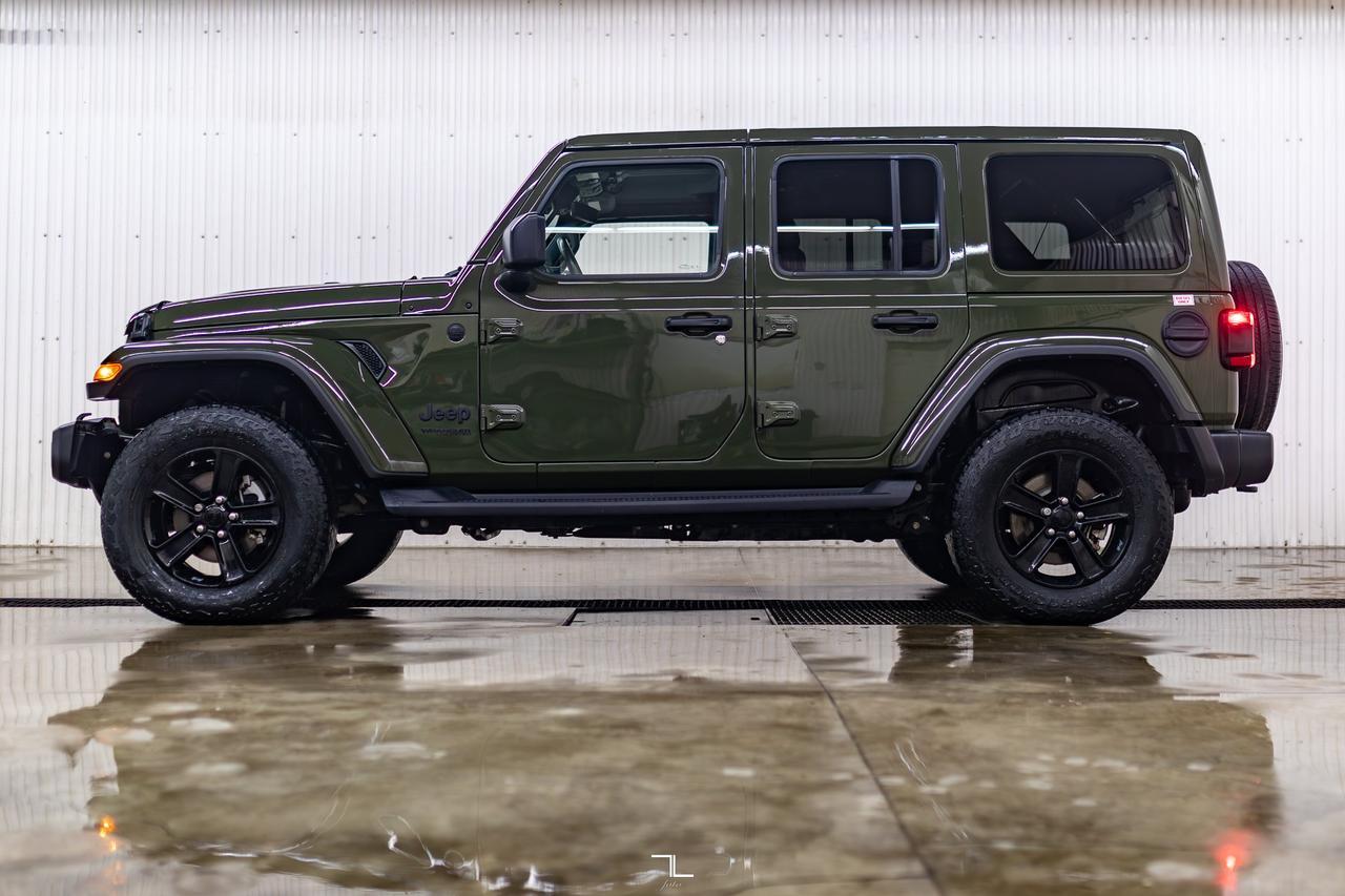 2021 Jeep Wrangler Unlimited 4x4 Sahara Altitude Diesel Leather Nav BCam Red Deer AB