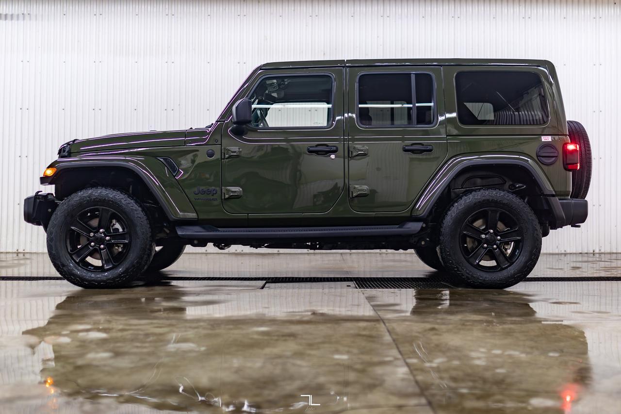 2021 Jeep Wrangler Unlimited 4x4 Sahara Altitude Diesel Leather Nav BCam Red Deer AB