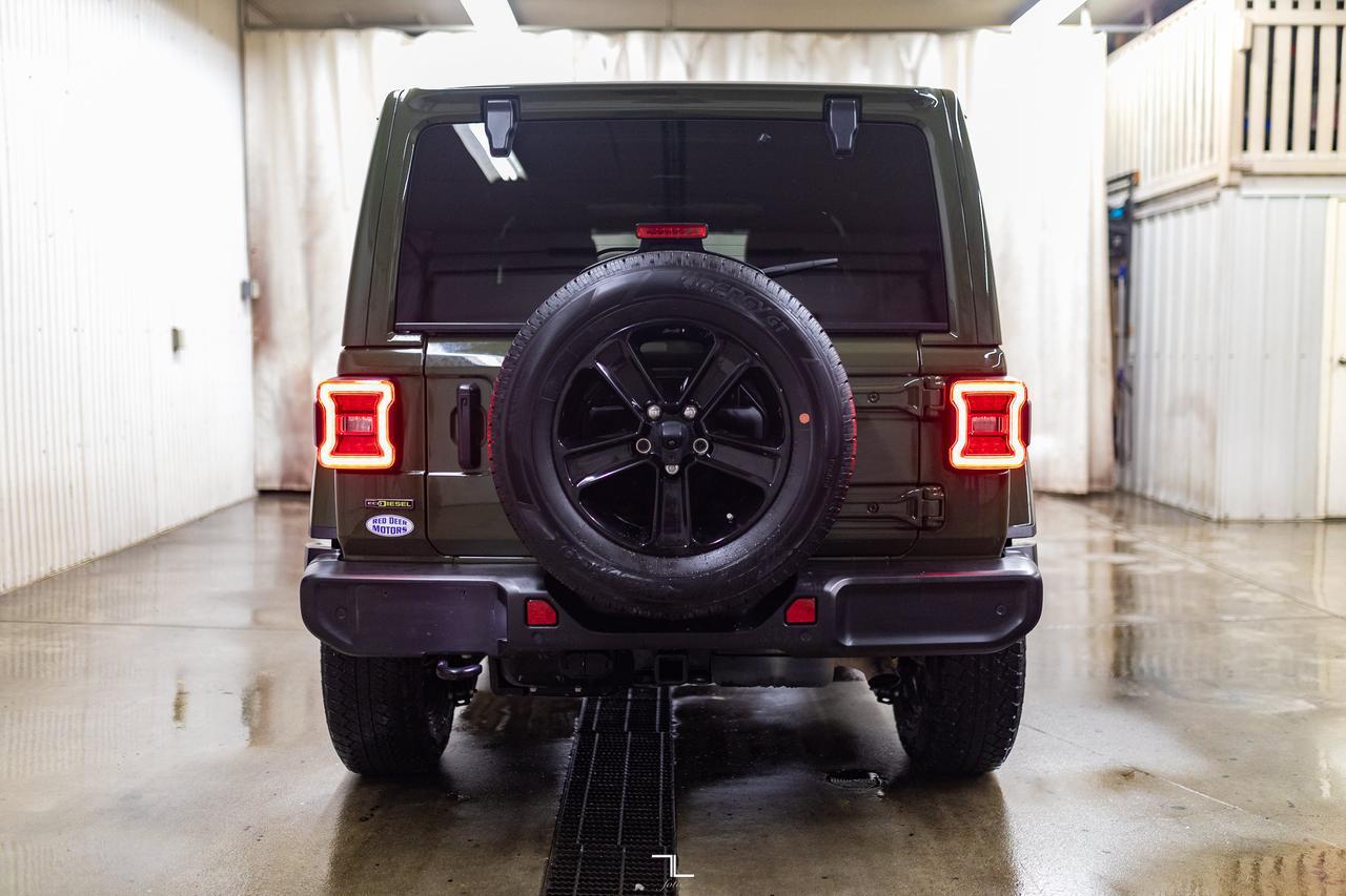2021 Jeep Wrangler Unlimited 4x4 Sahara Altitude Diesel Leather Nav BCam Red Deer AB