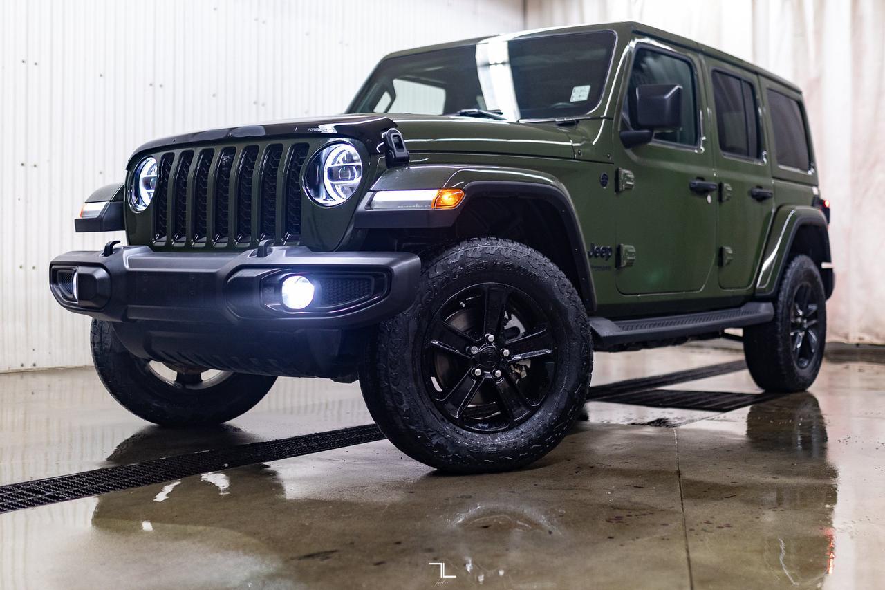 2021 Jeep Wrangler Unlimited 4x4 Sahara Altitude Diesel Leather Nav BCam Red Deer AB