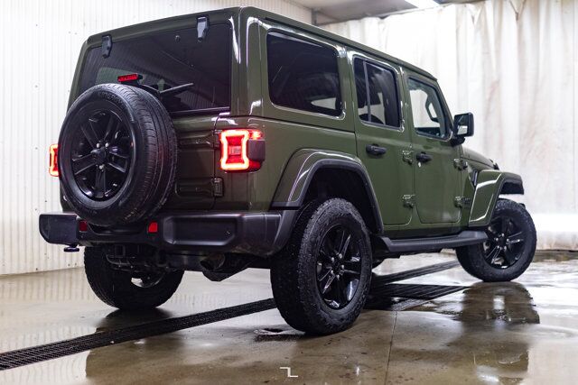 2021 Jeep Wrangler Unlimited 4x4 Sahara Altitude Diesel Leather Nav BCam Red Deer AB