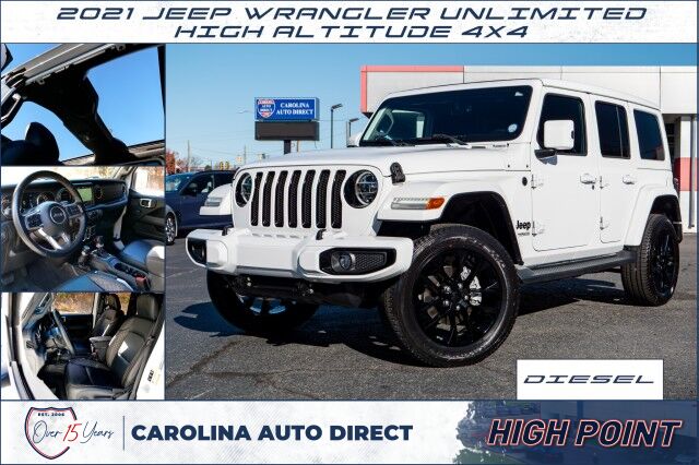 2021 Jeep Wrangler Unlimited High Altitude 4X4 / Sky One Roof / Diesel!