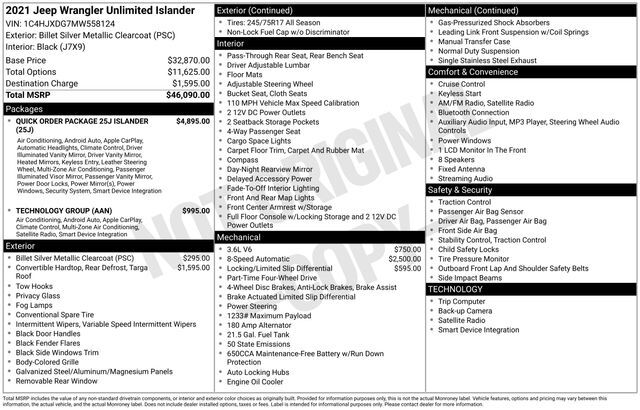 2021 Jeep Wrangler Unlimited Islander Raleigh NC
