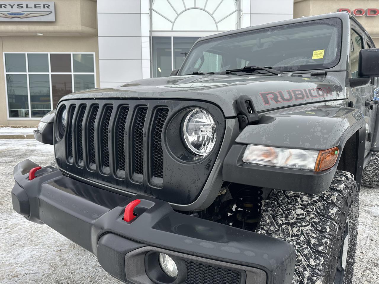 2021 Jeep Wrangler Unlimited Rubicon | 4:1 Rock-Trac 4WD | Alpine | Leather | Remote Start | Black Appearance Pkg Redwater AB