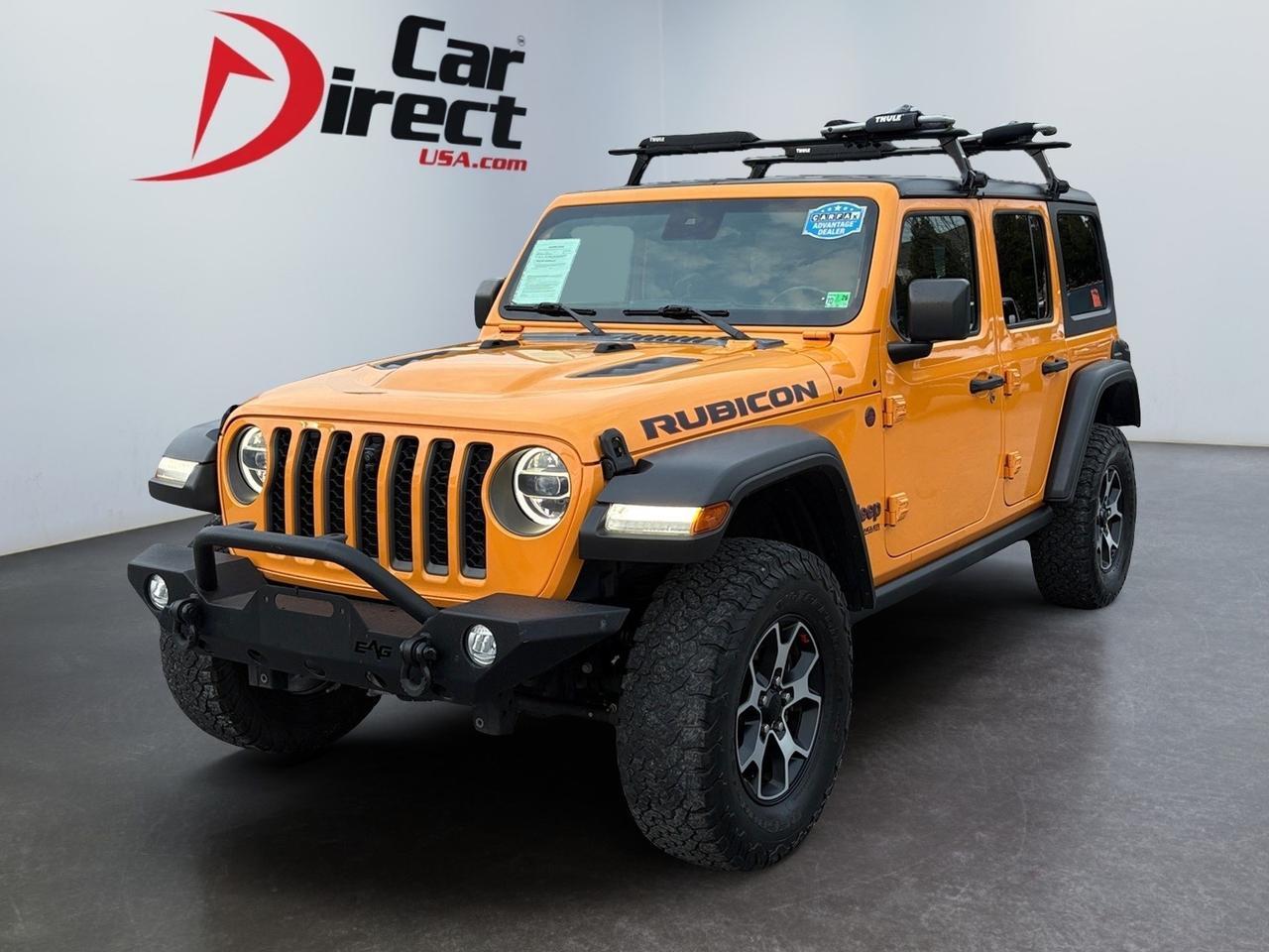 2021 Jeep Wrangler Unlimited Rubicon DIESEL 4X4, AUTO START/STOP, BACKUP CAMERA WITH PARKING SENSORS, FORWARD COLLISION ALERT, HEATED SEATS, APPLE CARPLAY/ANDROID AUTO, LOW MILEAGE, CLEAN CARFAX, WRANGLE THE KEYS TODAY! Virginia Beach VA