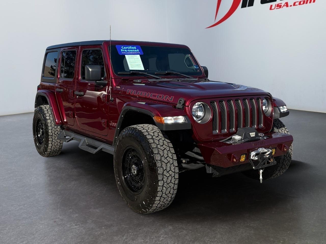 2021 Jeep Wrangler Unlimited Rubicon DIESEL, MOPAR HARDTOP, REMOTE START, TOW PACKAGE, APPLE CARPLAY/ANDROID AUTO, BODY COLOR FENDER FLARES, BACKUP CAMERA WITH PARKING SENSORS, OFF ROAD PLUS MODE, ONLY 1 OWNER, CLEAN CARFAX, WRANGLE THIS RIDE! Virginia Beach VA