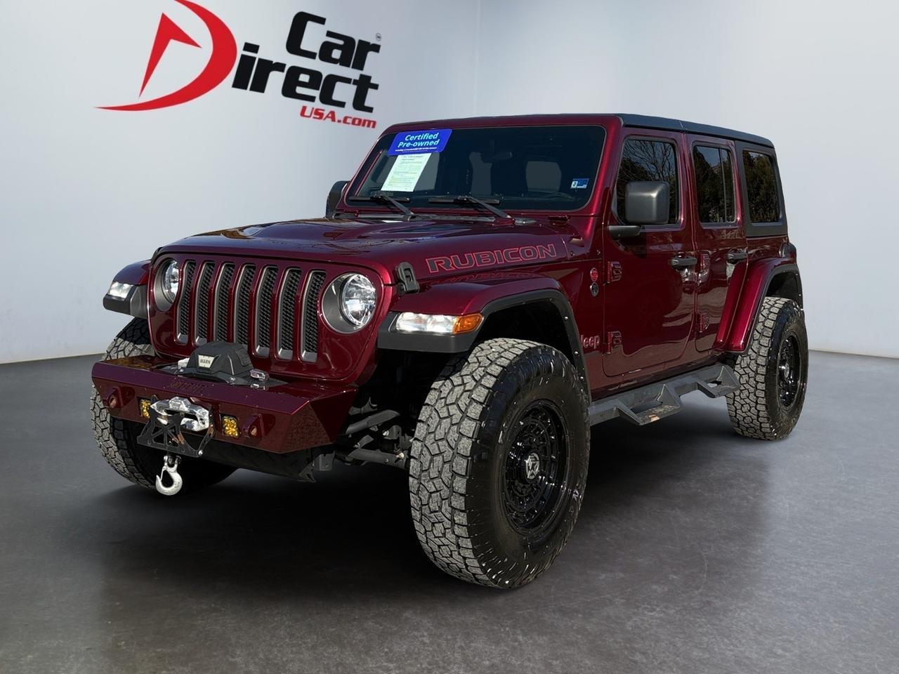 2021 Jeep Wrangler Unlimited Rubicon DIESEL, MOPAR HARDTOP, REMOTE START, TOW PACKAGE, APPLE CARPLAY/ANDROID AUTO, BODY COLOR FENDER FLARES, BACKUP CAMERA WITH PARKING SENSORS, OFF ROAD PLUS MODE, ONLY 1 OWNER, CLEAN CARFAX, WRANGLE THIS RIDE! Virginia Beach VA