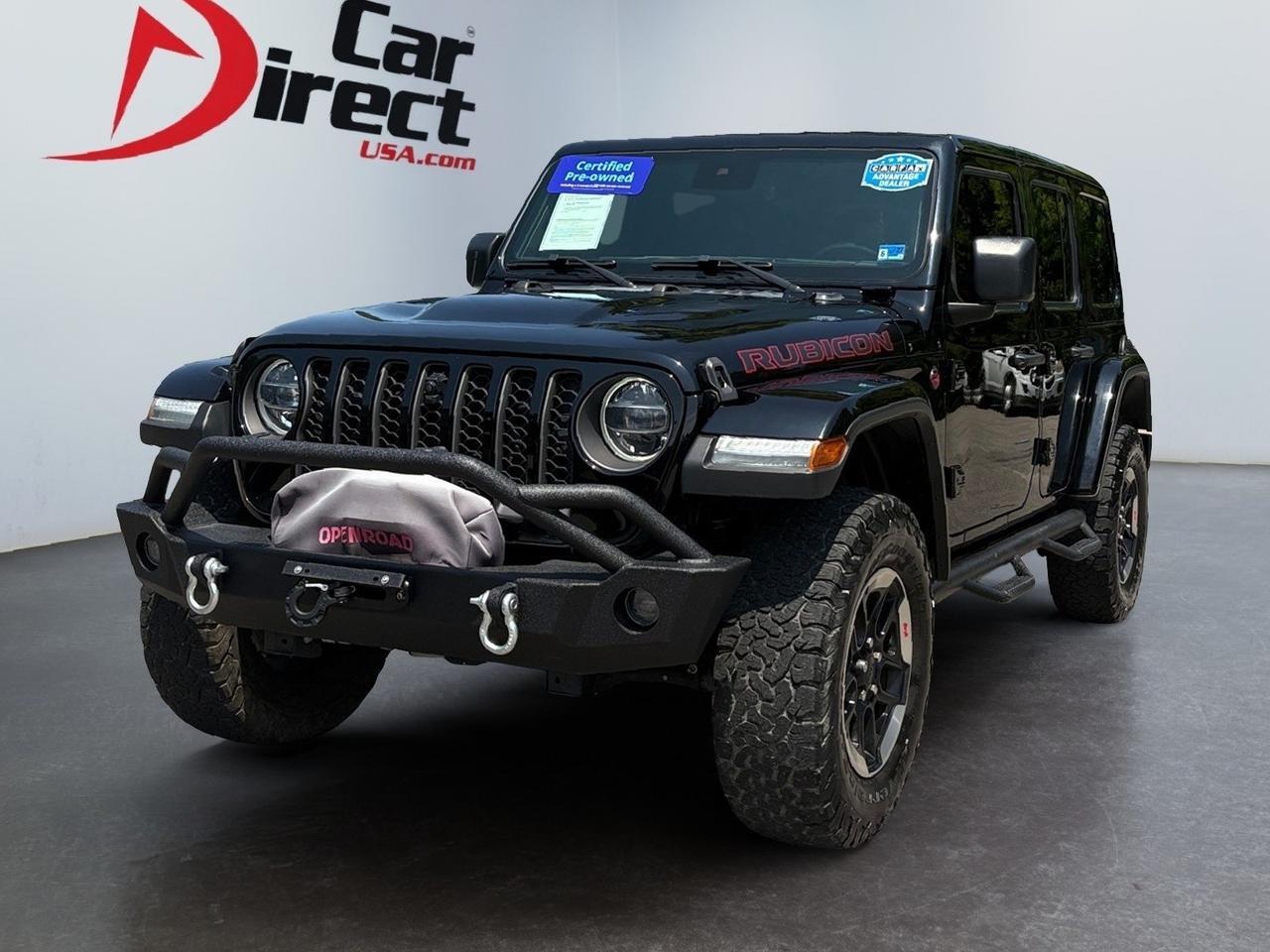 2021 Jeep Wrangler Unlimited Rubicon, HARD TOP, RUNNING BOARDS, FENDER FLARES, TOW PACKAGE WITH WINCH, REMOTE START, AUTO START/STOP, REMOTE START, NAVIGATION, BACKUP CAMERA WITH PARKING SENSORS, HEATED SEATS, ONLY 34K MILES, WRANGLE THE SUMMER IN THIS JEEP!