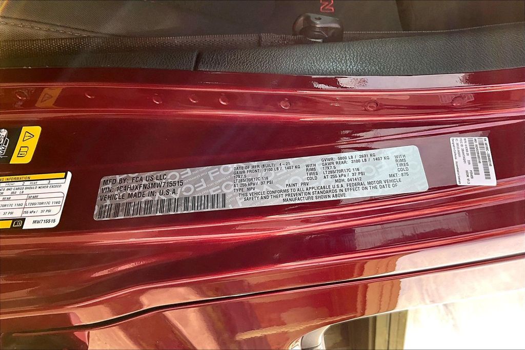 2021 Jeep Wrangler Unlimited Rubicon OR