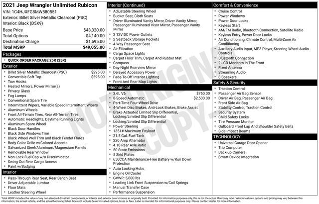 2021 Jeep Wrangler Unlimited Rubicon Raleigh NC