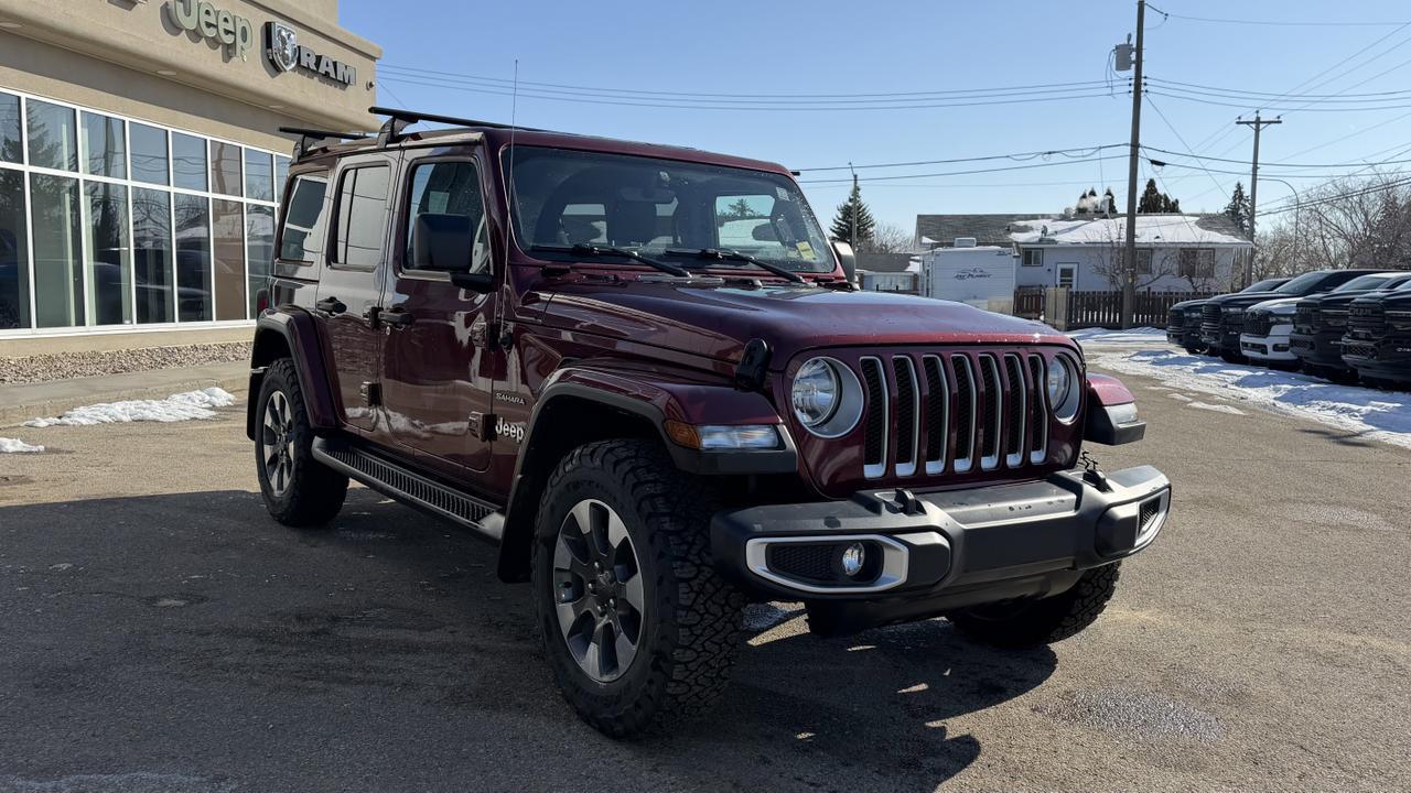 2021 Jeep Wrangler Unlimited Sahara 4x4 | eTorque | Snazzberry Pearl | NAV | Remote Start | Backup Camera | Hardtop Redwater AB