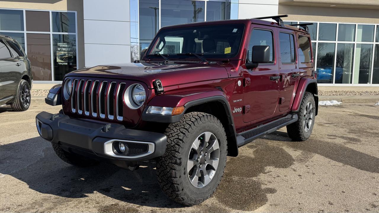 2021 Jeep Wrangler Unlimited Sahara 4x4 | eTorque | Snazzberry Pearl | NAV | Remote Start | Backup Camera | Hardtop Redwater AB
