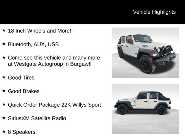 2021 Jeep Wrangler Unlimited Willys Raleigh NC