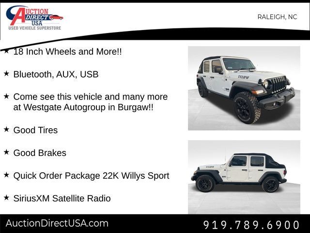 2021 Jeep Wrangler Unlimited Willys Raleigh NC