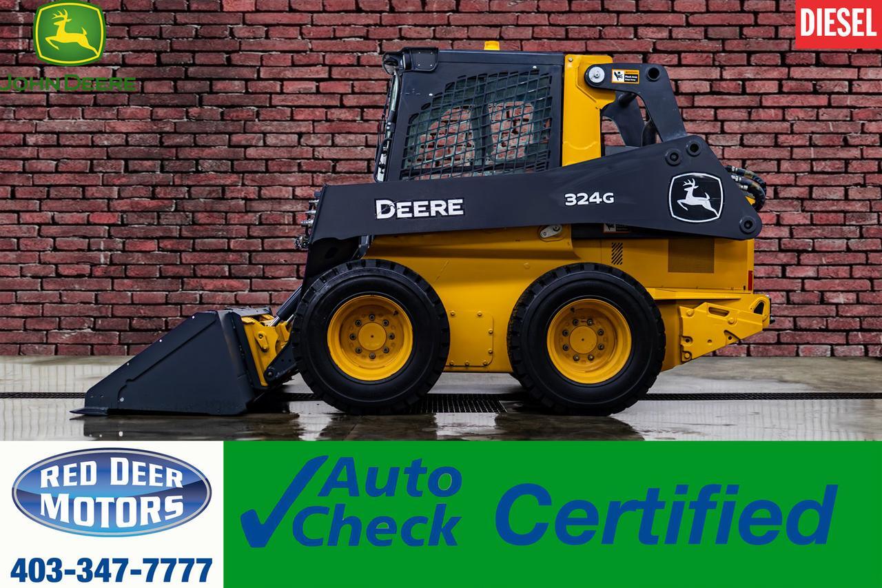 2021 John Deere 324G Skid Steer Loader Bucket Diesel
