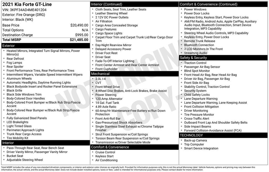 2021 Kia Forte GT-Line Akron OH
