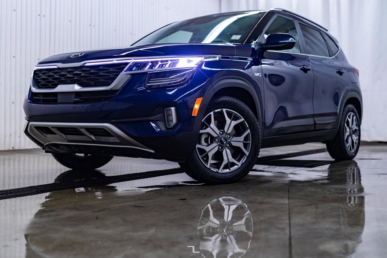 2021 Kia Seltos AWD EX Premium Leather Roof Nav BCam Red Deer AB