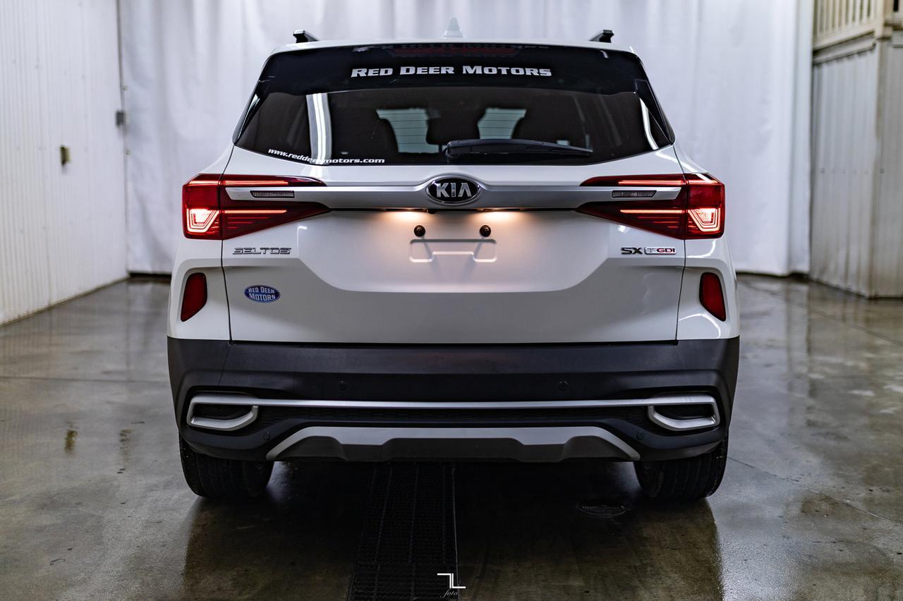 2021 Kia Seltos AWD SX Turbo Leather Roof Nav BCam Red Deer AB