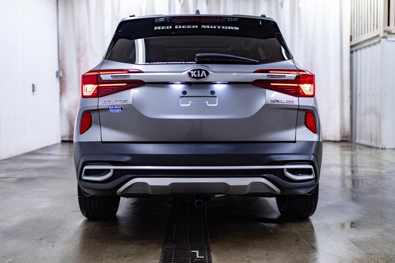 2021 Kia Seltos AWD SX Turbo Leather Roof Nav BCam Red Deer AB