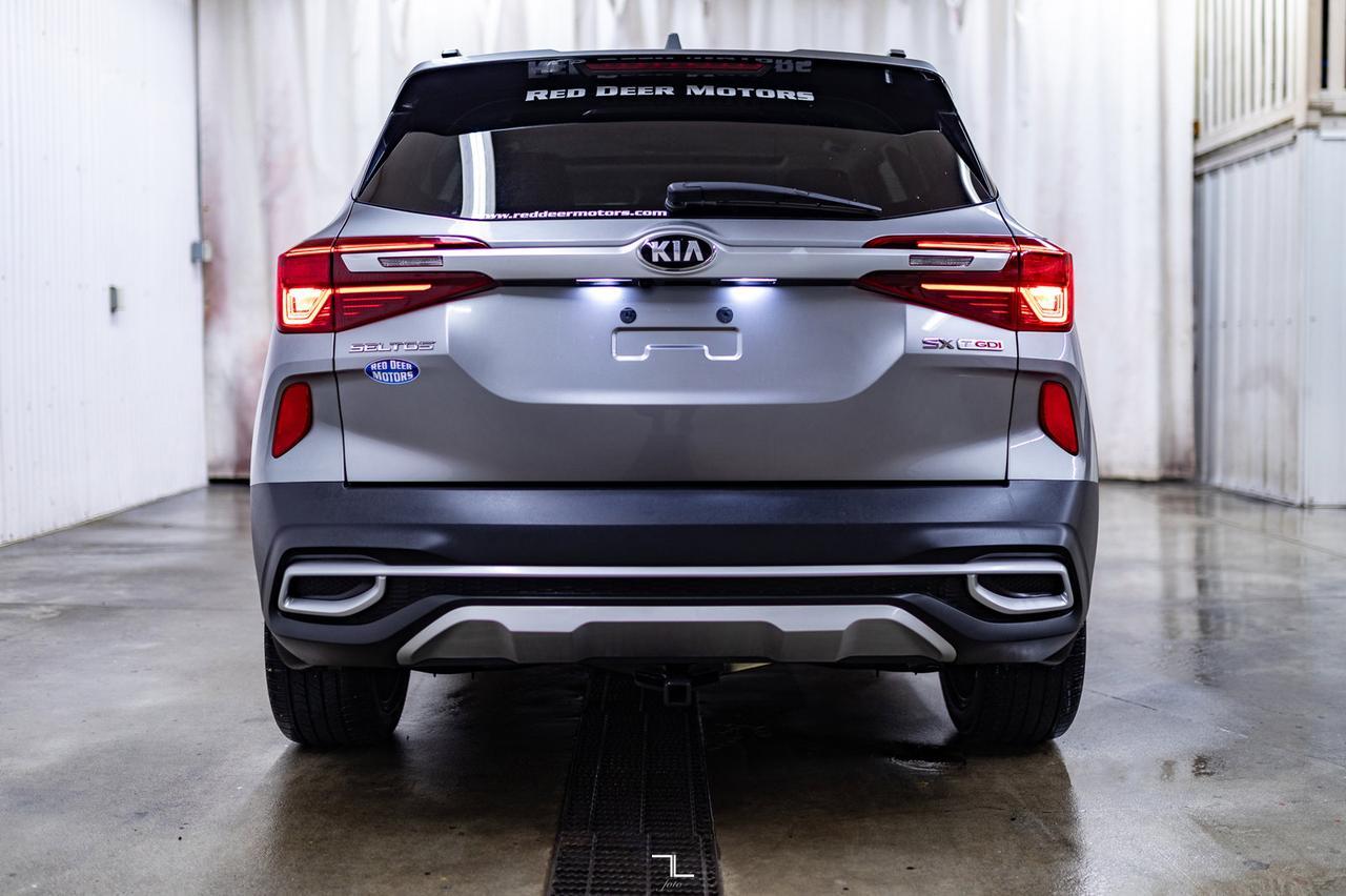 2021 Kia Seltos AWD SX Turbo Leather Roof Nav BCam Red Deer AB