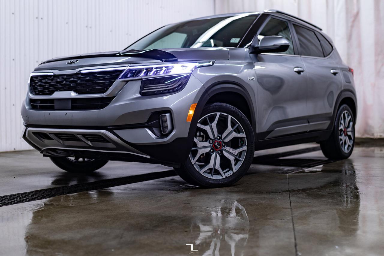 2021 Kia Seltos AWD SX Turbo Leather Roof Nav BCam Red Deer AB
