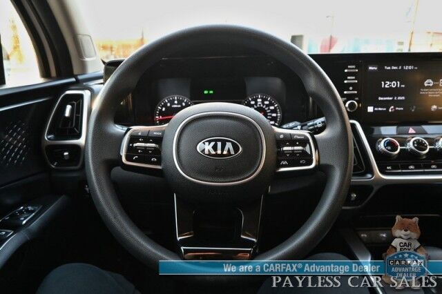 2021 Kia Sorento LX / AWD / Premium Cloth Seats / Lane Departure & Collision Alert / Apple CarPlay & Android Auto / Back Up Camera / Cruise Control / USB Jacks / 3rd Row / Seats 7 / Keyless Entry / Aluminum Wheels / Tow Pkg / 25 MPG / 1-Owner Anchorage AK 2021 Kia Sorento LX / AWD / Premium Cloth Seats / Lane Departure & Collision Alert / Apple CarPlay & Android Auto / Back Up Camera / Cruise Control / USB Jacks / 3rd Row / Seats 7 / Keyless Entry / Aluminum Wheels / Tow Pkg / 25 MPG / 1-Owner Anchorage AK
