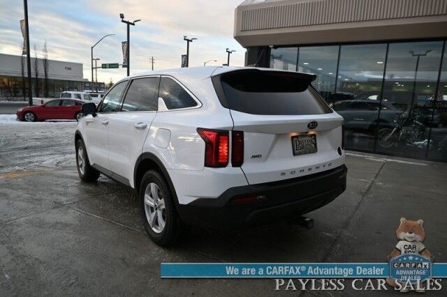2021 Kia Sorento LX / AWD / Premium Cloth Seats / Lane Departure & Collision Alert / Apple CarPlay & Android Auto / Back Up Camera / Cruise Control / USB Jacks / 3rd Row / Seats 7 / Keyless Entry / Aluminum Wheels / Tow Pkg / 25 MPG / 1-Owner Anchorage AK 2021 Kia Sorento LX / AWD / Premium Cloth Seats / Lane Departure & Collision Alert / Apple CarPlay & Android Auto / Back Up Camera / Cruise Control / USB Jacks / 3rd Row / Seats 7 / Keyless Entry / Aluminum Wheels / Tow Pkg / 25 MPG / 1-Owner Anchorage AK