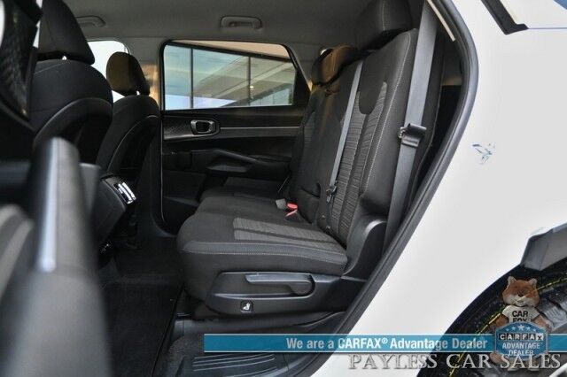 2021 Kia Sorento LX / AWD / Premium Cloth Seats / Lane Departure & Collision Alert / Apple CarPlay & Android Auto / Back Up Camera / Cruise Control / USB Jacks / 3rd Row / Seats 7 / Keyless Entry / Aluminum Wheels / Tow Pkg / 25 MPG / 1-Owner Anchorage AK 2021 Kia Sorento LX / AWD / Premium Cloth Seats / Lane Departure & Collision Alert / Apple CarPlay & Android Auto / Back Up Camera / Cruise Control / USB Jacks / 3rd Row / Seats 7 / Keyless Entry / Aluminum Wheels / Tow Pkg / 25 MPG / 1-Owner Anchorage AK