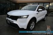 2021 Kia Sorento LX / AWD / Premium Cloth Seats / Lane Departure & Collision Alert / Apple CarPlay & Android Auto / Back Up Camera / Cruise Control / USB Jacks / 3rd Row / Seats 7 / Keyless Entry / Aluminum Wheels / Tow Pkg / 25 MPG / 1-Owner