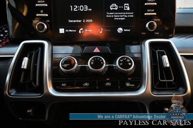 2021 Kia Sorento LX / AWD / Premium Cloth Seats / Lane Departure & Collision Alert / Apple CarPlay & Android Auto / Back Up Camera / Cruise Control / USB Jacks / 3rd Row / Seats 7 / Keyless Entry / Aluminum Wheels / Tow Pkg / 25 MPG / 1-Owner Anchorage AK 2021 Kia Sorento LX / AWD / Premium Cloth Seats / Lane Departure & Collision Alert / Apple CarPlay & Android Auto / Back Up Camera / Cruise Control / USB Jacks / 3rd Row / Seats 7 / Keyless Entry / Aluminum Wheels / Tow Pkg / 25 MPG / 1-Owner Anchorage AK