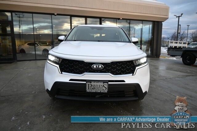 2021 Kia Sorento LX / AWD / Premium Cloth Seats / Lane Departure & Collision Alert / Apple CarPlay & Android Auto / Back Up Camera / Cruise Control / USB Jacks / 3rd Row / Seats 7 / Keyless Entry / Aluminum Wheels / Tow Pkg / 25 MPG / 1-Owner Anchorage AK 2021 Kia Sorento LX / AWD / Premium Cloth Seats / Lane Departure & Collision Alert / Apple CarPlay & Android Auto / Back Up Camera / Cruise Control / USB Jacks / 3rd Row / Seats 7 / Keyless Entry / Aluminum Wheels / Tow Pkg / 25 MPG / 1-Owner Anchorage AK