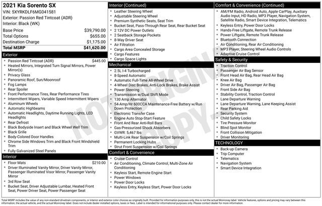 2021 Kia Sorento SX Raleigh NC