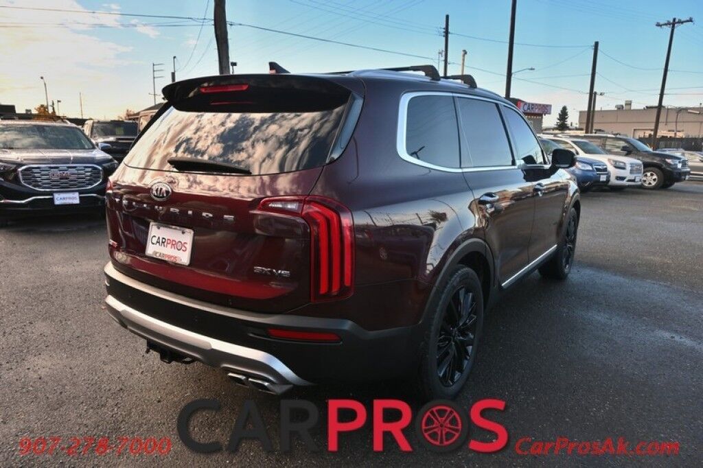 2021 Kia Telluride SX - 3.8L V6 - Auto Start - Heated & Cooled Leather Seats - Harman Kardon Speakers - Navigation - Dual Sunroof - Blind Spot & Lane Departure Alert - 3rd Row - Seats 7 - 360 Camera - Power Liftgate - Tow Pkg - Low Miles Anchorage AK