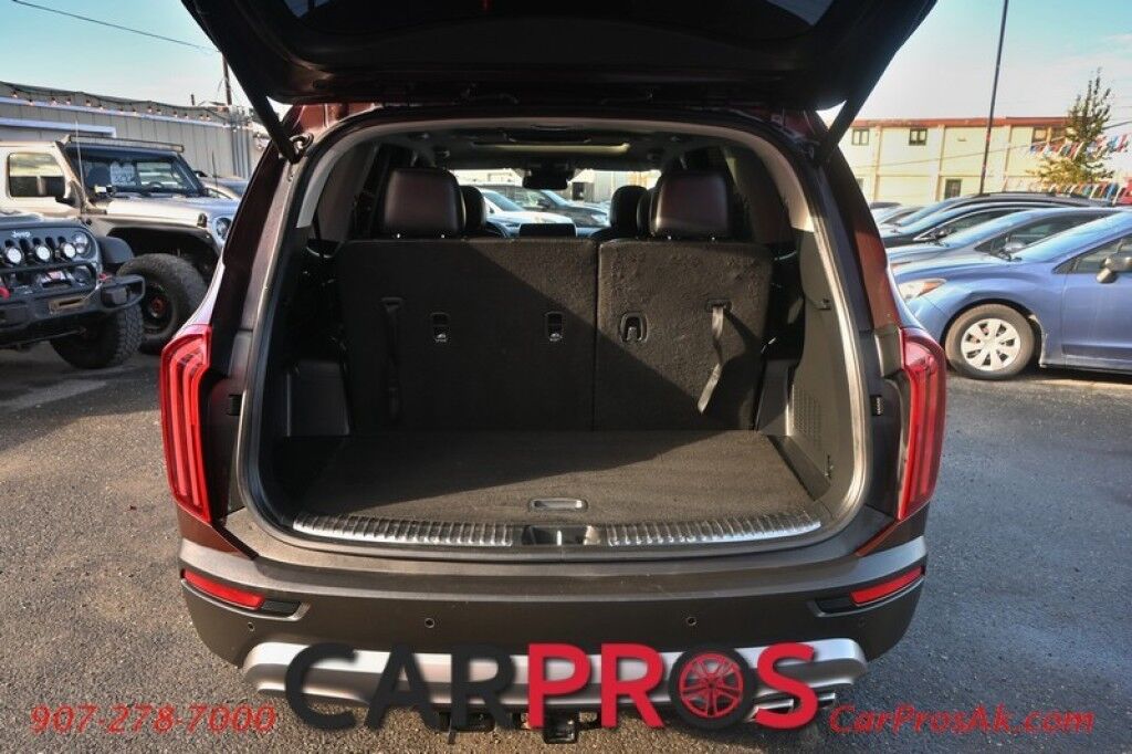 2021 Kia Telluride SX - 3.8L V6 - Auto Start - Heated & Cooled Leather Seats - Harman Kardon Speakers - Navigation - Dual Sunroof - Blind Spot & Lane Departure Alert - 3rd Row - Seats 7 - 360 Camera - Power Liftgate - Tow Pkg - Low Miles Anchorage AK