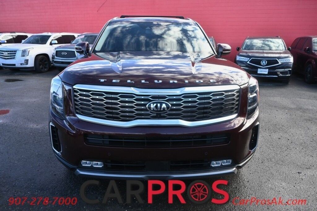 2021 Kia Telluride SX - 3.8L V6 - Auto Start - Heated & Cooled Leather Seats - Harman Kardon Speakers - Navigation - Dual Sunroof - Blind Spot & Lane Departure Alert - 3rd Row - Seats 7 - 360 Camera - Power Liftgate - Tow Pkg - Low Miles Anchorage AK