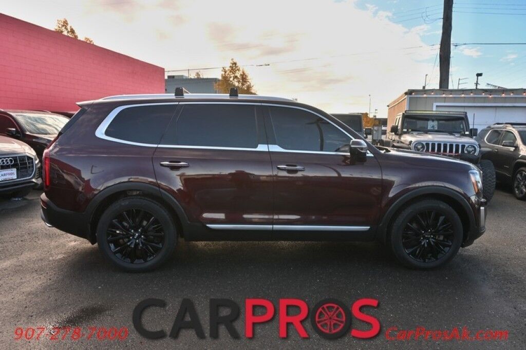 2021 Kia Telluride SX - 3.8L V6 - Prestige Pkg - Heated & Cooled Leather Seats - Remote Start - Harman Kardon Premium Sound - Navigation - 360 Backup Camera - Blind Spot Monitor - Dual Sunroof - 2nd Row Captains Chairs - Seats 7 - Tow Pkg - Low Miles Anchorage AK